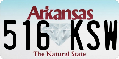 AR license plate 516KSW
