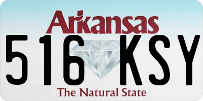 AR license plate 516KSY
