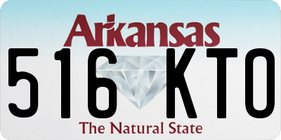 AR license plate 516KTO