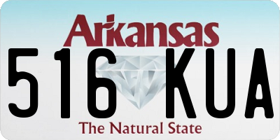 AR license plate 516KUA