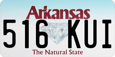 AR license plate 516KUI