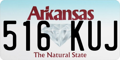 AR license plate 516KUJ
