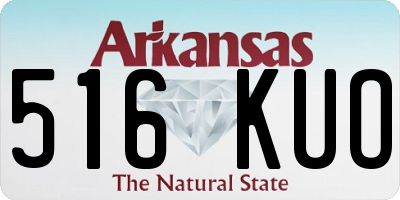 AR license plate 516KUO