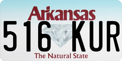 AR license plate 516KUR