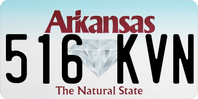 AR license plate 516KVN