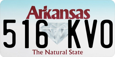 AR license plate 516KVO