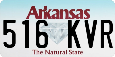 AR license plate 516KVR