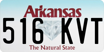 AR license plate 516KVT