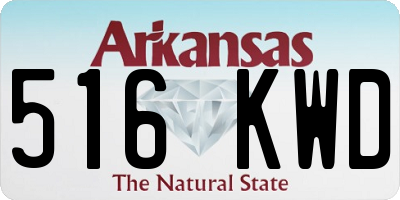 AR license plate 516KWD