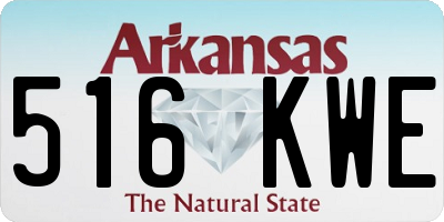 AR license plate 516KWE