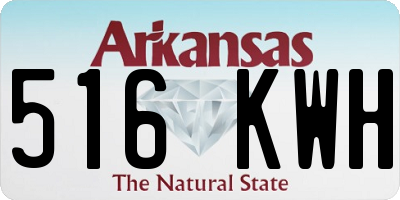 AR license plate 516KWH
