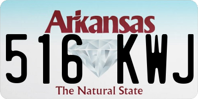 AR license plate 516KWJ