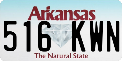 AR license plate 516KWN