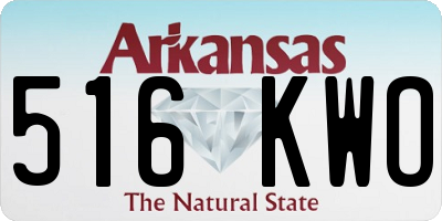 AR license plate 516KWO