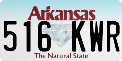 AR license plate 516KWR