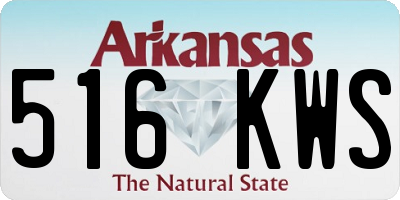 AR license plate 516KWS