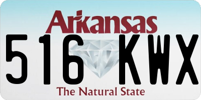 AR license plate 516KWX