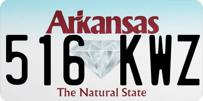 AR license plate 516KWZ