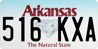 AR license plate 516KXA