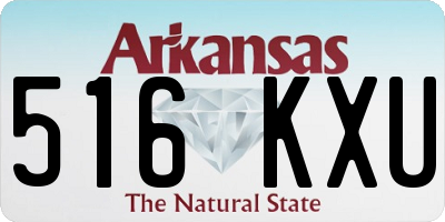 AR license plate 516KXU