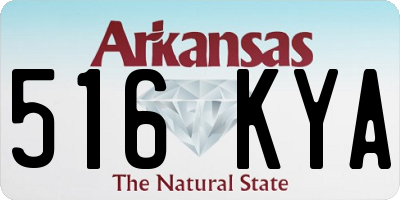 AR license plate 516KYA