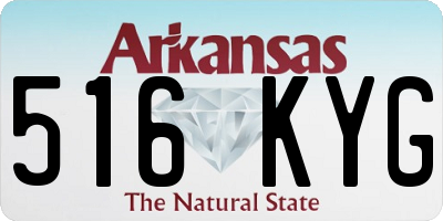 AR license plate 516KYG