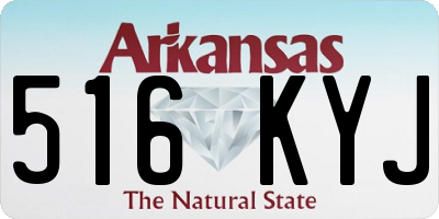 AR license plate 516KYJ