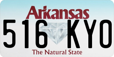 AR license plate 516KYO