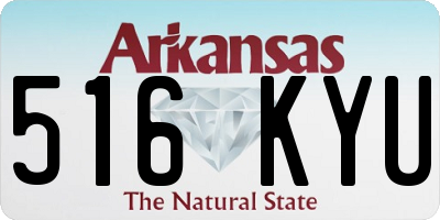 AR license plate 516KYU