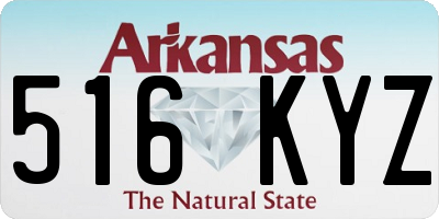 AR license plate 516KYZ