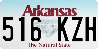AR license plate 516KZH