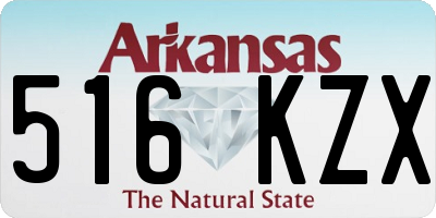 AR license plate 516KZX