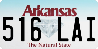 AR license plate 516LAI