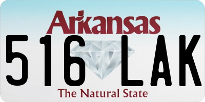 AR license plate 516LAK