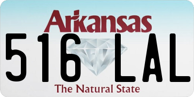 AR license plate 516LAL