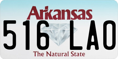 AR license plate 516LAO