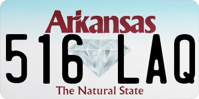 AR license plate 516LAQ