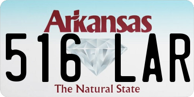 AR license plate 516LAR