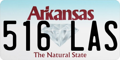 AR license plate 516LAS