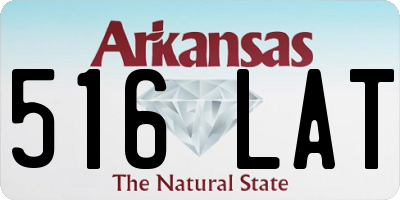 AR license plate 516LAT