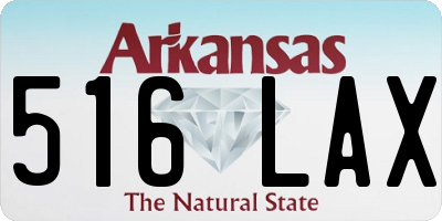 AR license plate 516LAX