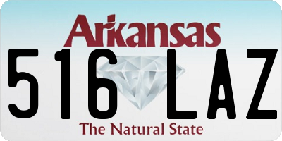 AR license plate 516LAZ