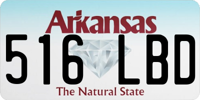 AR license plate 516LBD