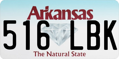 AR license plate 516LBK