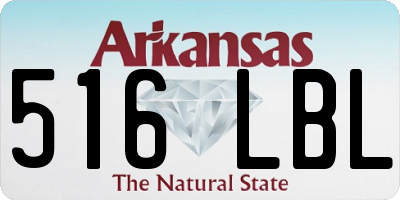 AR license plate 516LBL
