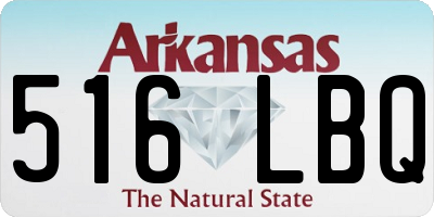 AR license plate 516LBQ