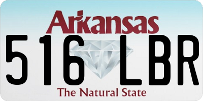 AR license plate 516LBR