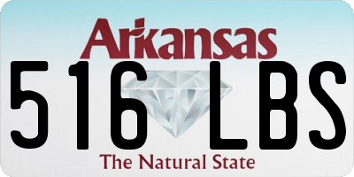 AR license plate 516LBS