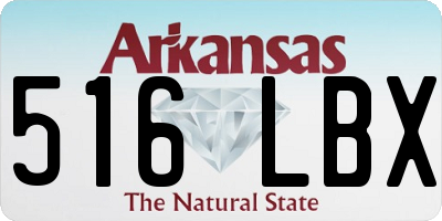 AR license plate 516LBX