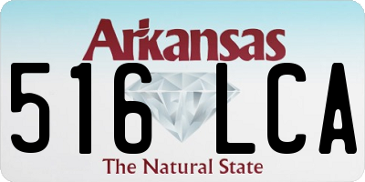 AR license plate 516LCA